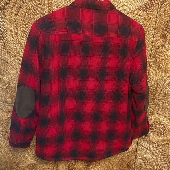 Field & Stream Red Plaid Flannel Fleece Shirt Jacket Size Large - Picture 5 of 11
